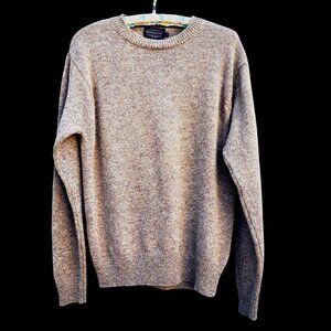 Pendleton Sweater Brown Shetland Wool Oversized Crewneck Pullover Mens S  M L